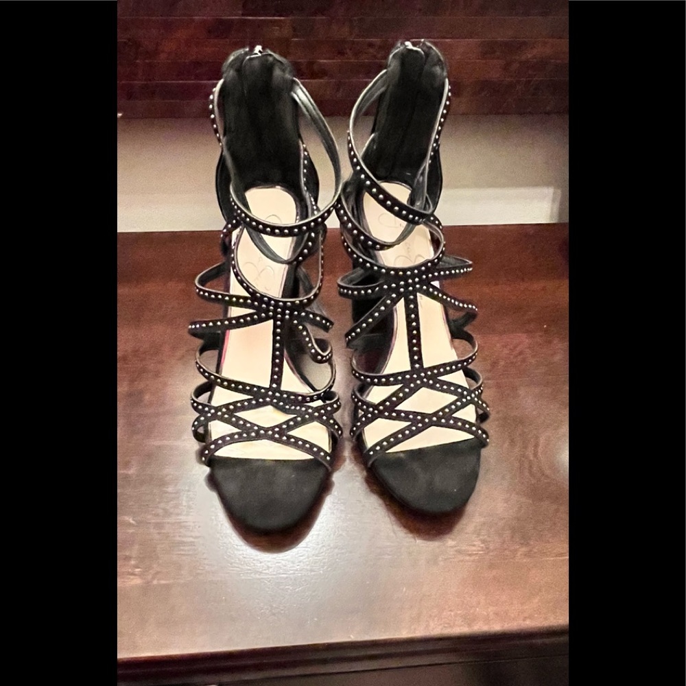 Jessica Simpson Emmi Black Studded Sandal